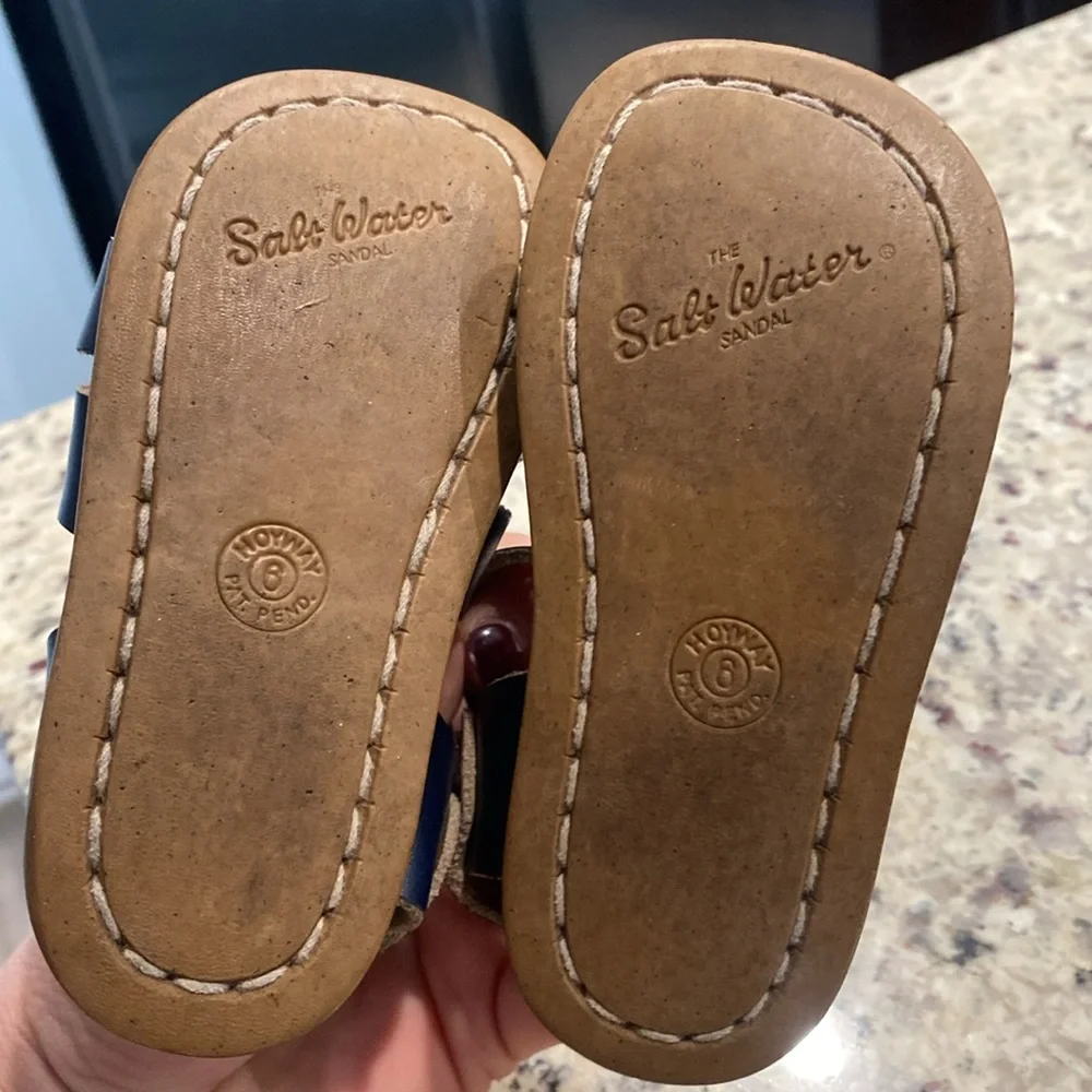 Baby Navy Salt Water Sandals - Picture 2 of 4